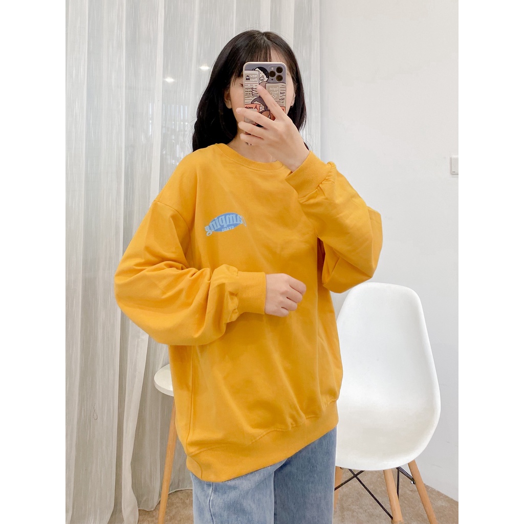 [HÀNG CÓ SẴN] Áo nỉ dào tay May Boutique áo nỉ oversized in hình Camping ABS21A_109.022 | BigBuy360 - bigbuy360.vn