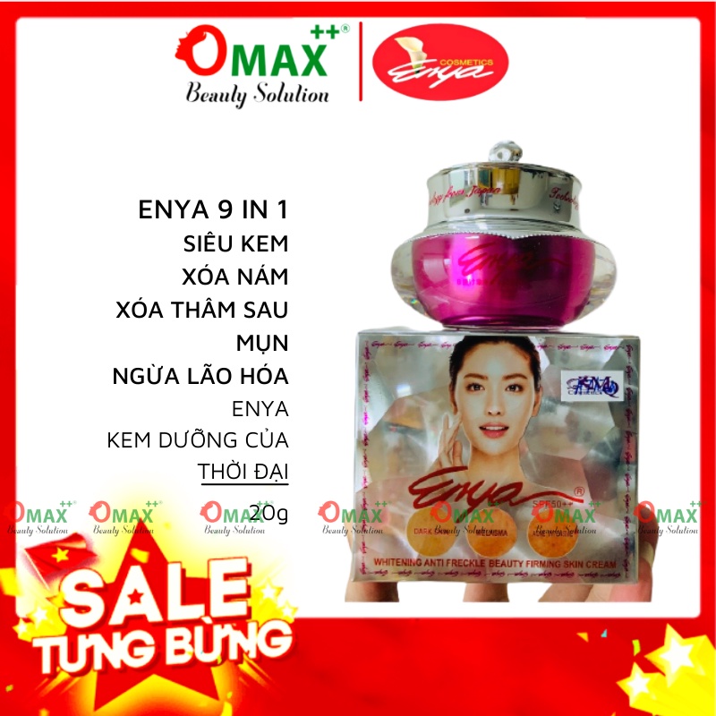 KEM ENYA TÍM XOÁ NÁM CHUYÊN SÂU 9 TRONG 1 - ENYA WHITENING FRECKLE TREATMEN BEAUTY FIRMING CREAM 20G