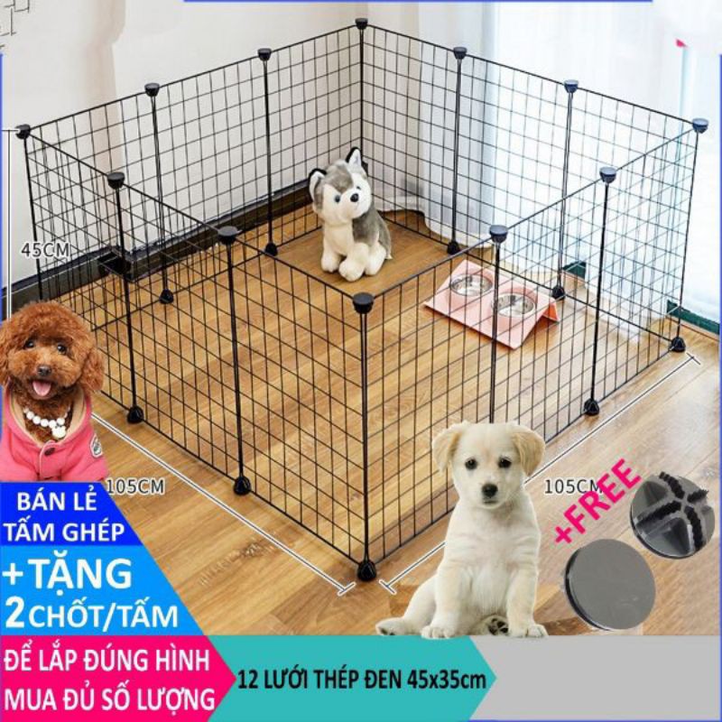 [AN MỘC] Bán sỉ tấm lưới thép quây chuồng chó mèo, thú cưng 35x35cm
