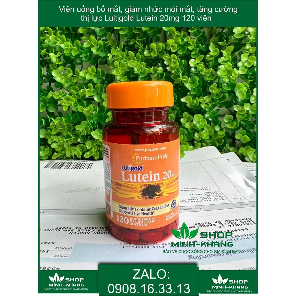 (BILL HÃNG)Viên uống bổ mắt, giảm nhức mỏi mắt, tăng cường thị lực Luitigold Lutein 20mg