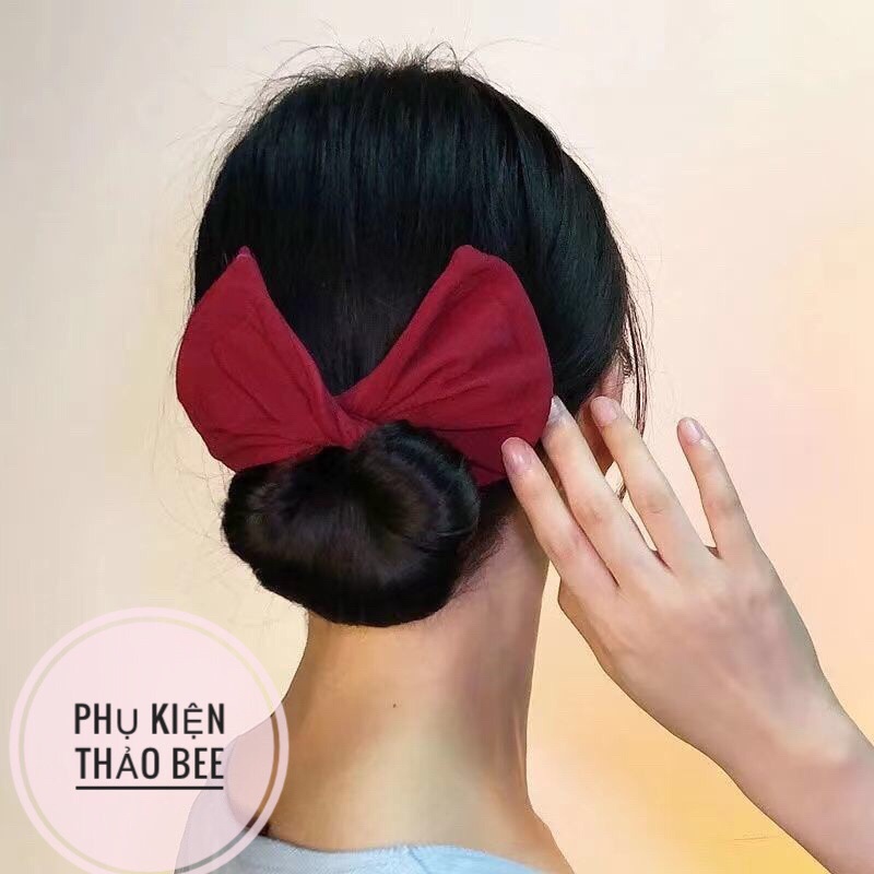 Đồ cột tóc dụng cụ búi tóc quấn dẻo phong cách Hàn Quốc-giá rẻ
