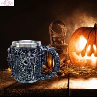 3d đầu lâu cốc halloween bộ phim kinh dị ly trang trí đầu lâu cốc trang trí halloween nhựa đồng hồ ma cốc cà phê quà tặng halloween livebecool