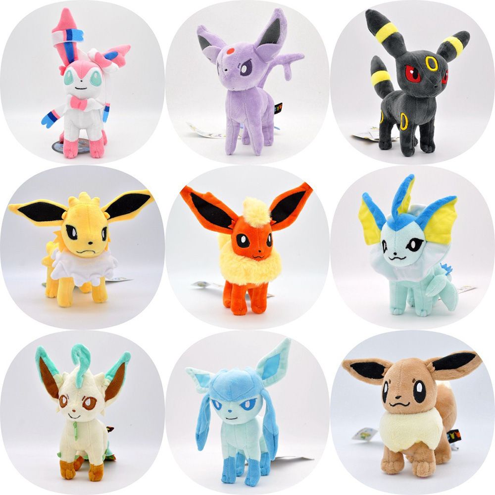 Đồ chơi nhồi bông hình nhân vật trong phim hoạt hình Pokemon 20cm bằng cotton mềm