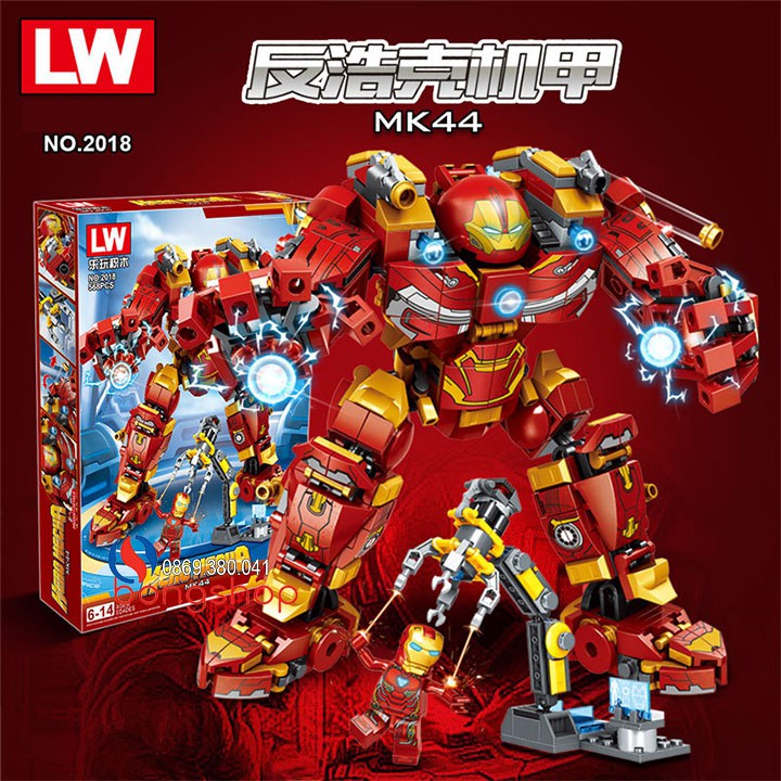 Lego Ninjago Iron Man ( Người Sắt ) 2018 / 568 Chi Tiết.