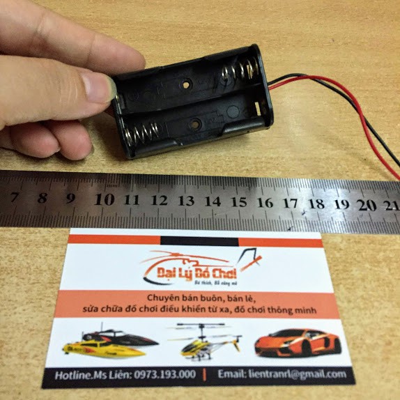 Khay pin không có công tắc khay 2 viên dùng để chế tạo