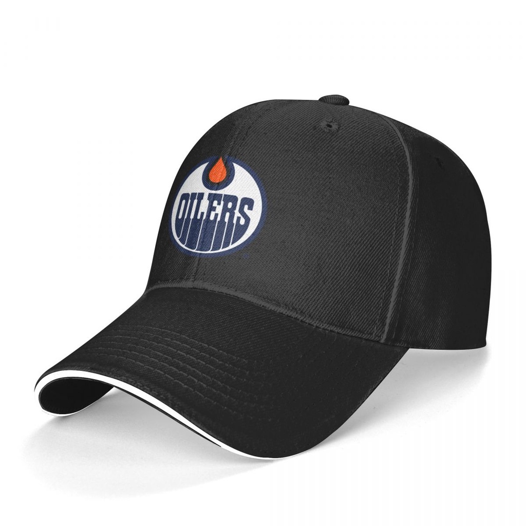 Edmonton Oilers Logo NHL In Mũ Nam Nữ Chống Nắng Mũ Bóng Chày Thông Thường Hợp Thời Trang Mũ Golf Ng