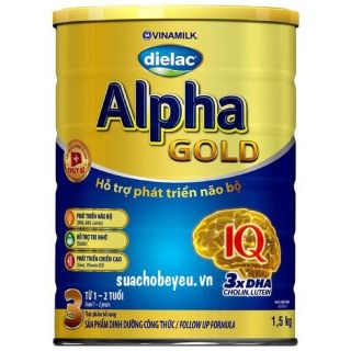 Sữa bột alpha gold 3 lon 1,5kg - DATE MỚI