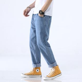 Quần Jeans Dài Ống Rộng Phong Cách Hàn Quốc Dành Cho Nam
