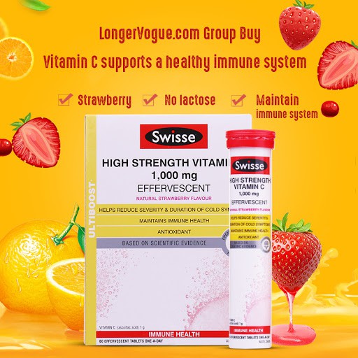 Viên sủi Vitamin C Swisse 1000mg Hộp 60 Viên Của Úc Date 6/2022 | BigBuy360 - bigbuy360.vn