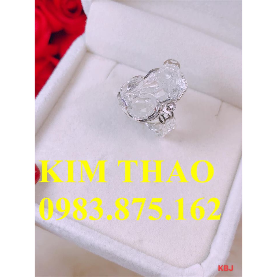 Nhẫn tỳ hưu bạc ta 925 phong thủy đủ màu theo mệnh