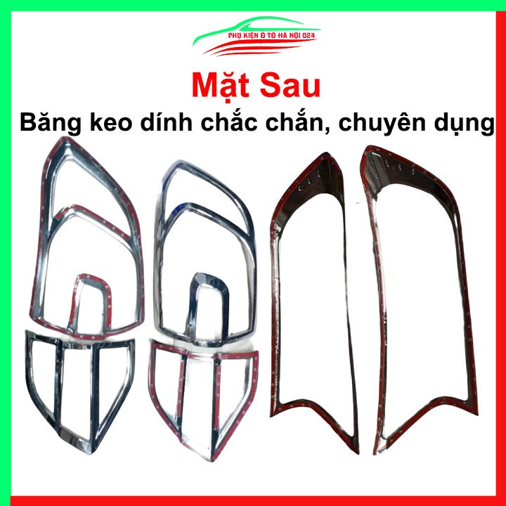 Ốp viền đèn pha hậu mạ crom Everest 2016-2022 chống trầy trang trí bảo vệ xe