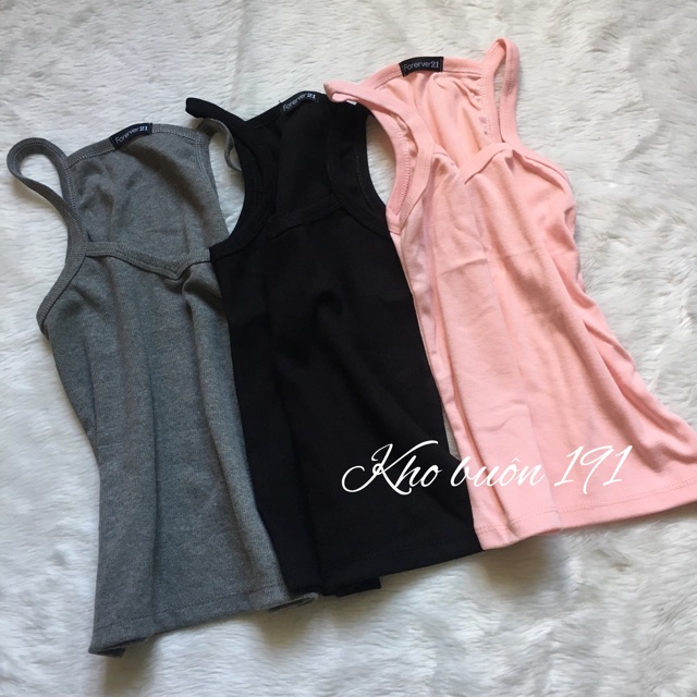 Áo Croptop 2 Dây Tim - Hàng VNXK - AD10