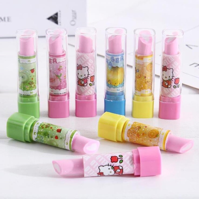 Gom tẩy bút chì hình son môi