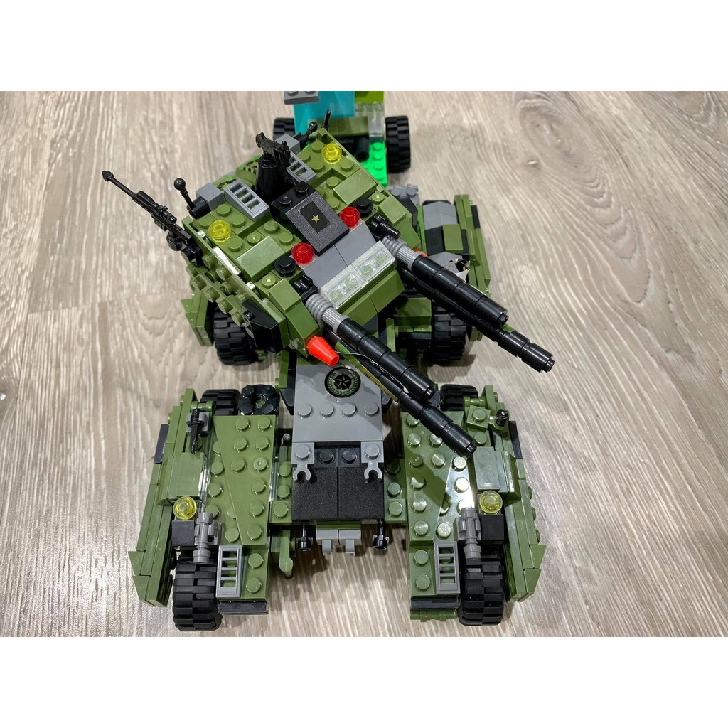 [Mã LIFE0503TOYS1 giảm 10% đơn 150k] Đồ chơi lắp ráp Xe Tăng XT780 Chi Tiết màu Xanh / Xe bọc thép / Máy Bay / Tàu Chiến