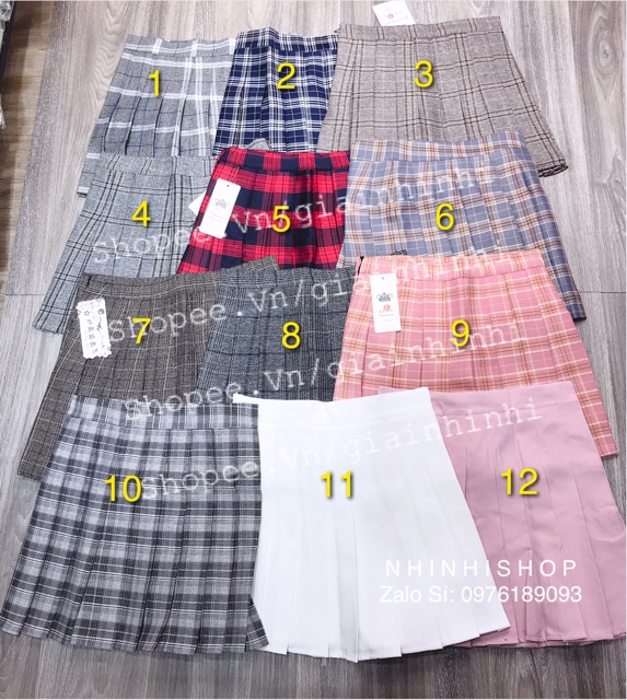 CHÂN VÁY TENNIS XẾP LY CV1295 - CÓ LÓT QUẦN - DÀI 36CM - VIDEO + ẢNH THẬT SHOP CHỤP | BigBuy360 - bigbuy360.vn