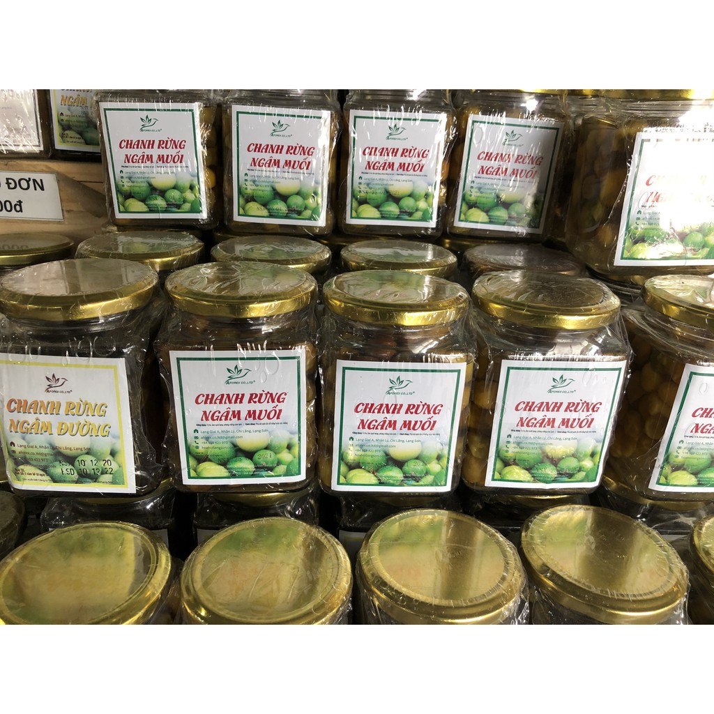 Chanh Rừng Ngâm Muối - Giảm Ho Ấm Họng, Chanh Rừng Mẫu Sơn Lạng Sơn