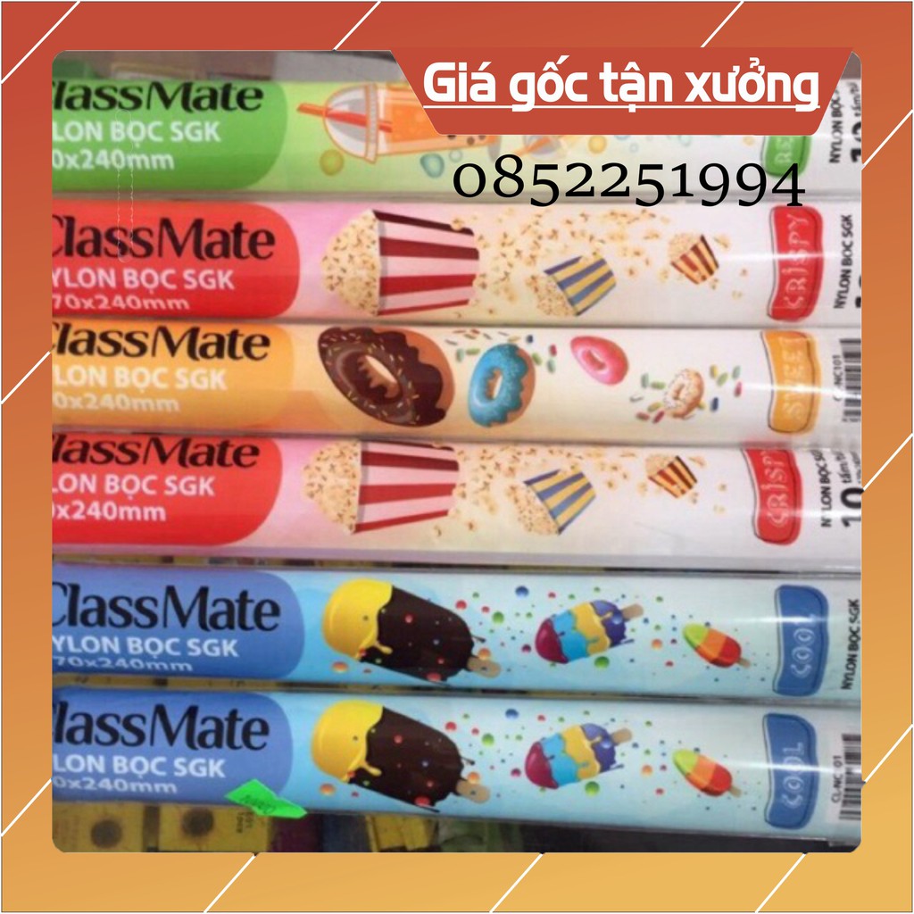 Bìa bọc sách vở classmate (10 chiếc lọai đẹp) (Giá tốt nhất )