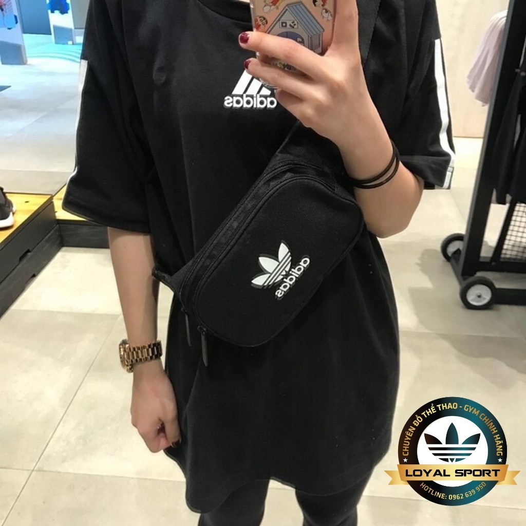 Túi Bao Tử - Full Tag Code - Chất Cotton Màu Đen - Logo Trắng Truyền Thống - Dễ Phối Đồ ❤️FREESHIP❤️ | BigBuy360 - bigbuy360.vn