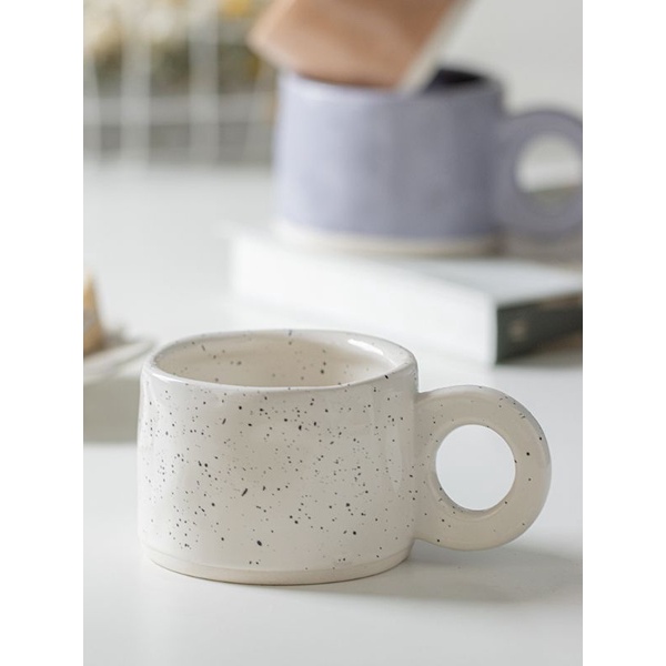 Ly cốc sứ vẩy mực Hàn Quốc | Ink Splash Mug
