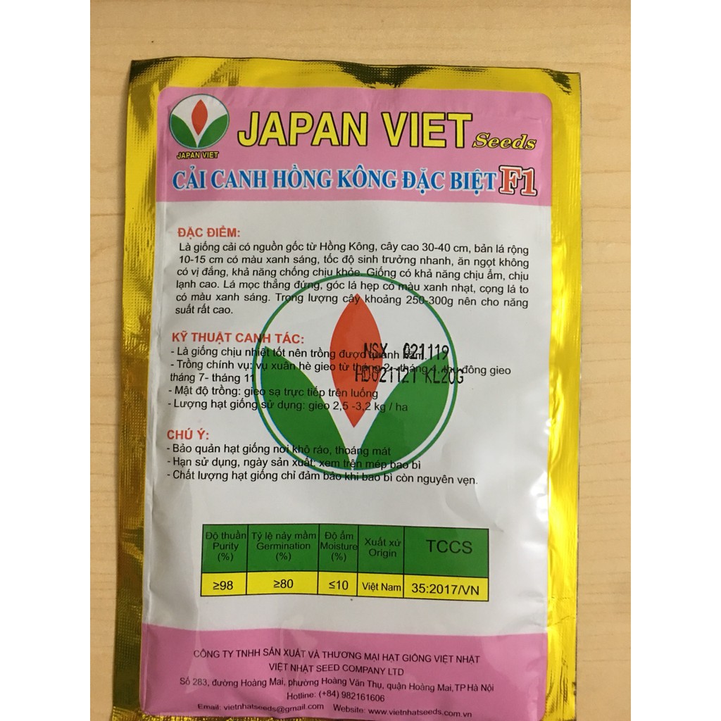 Hạt giống cải canh