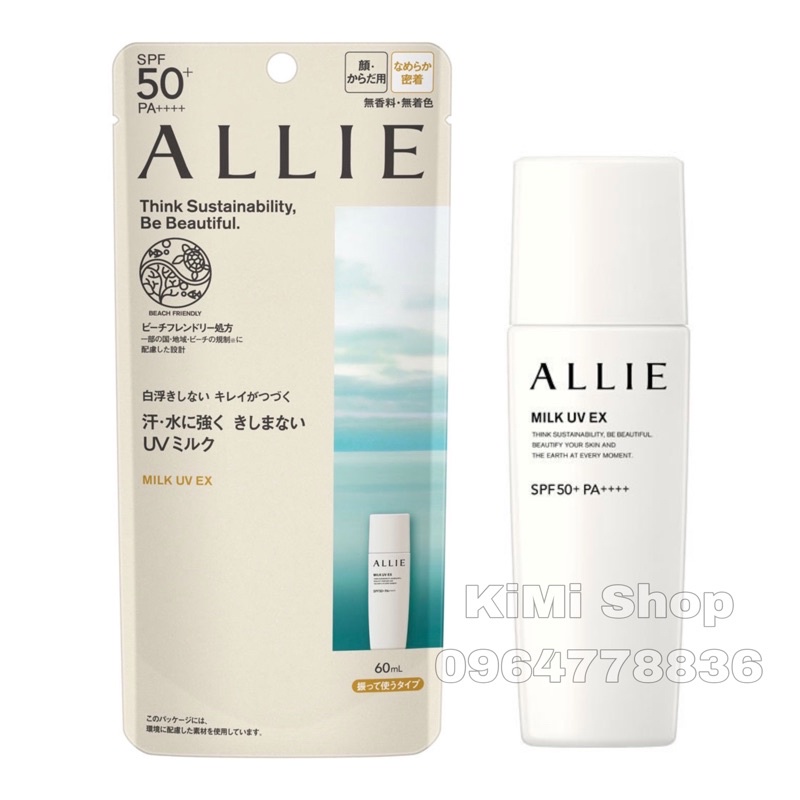 Kem chống nắng Allie Kanebo Milk UV EX 60ml