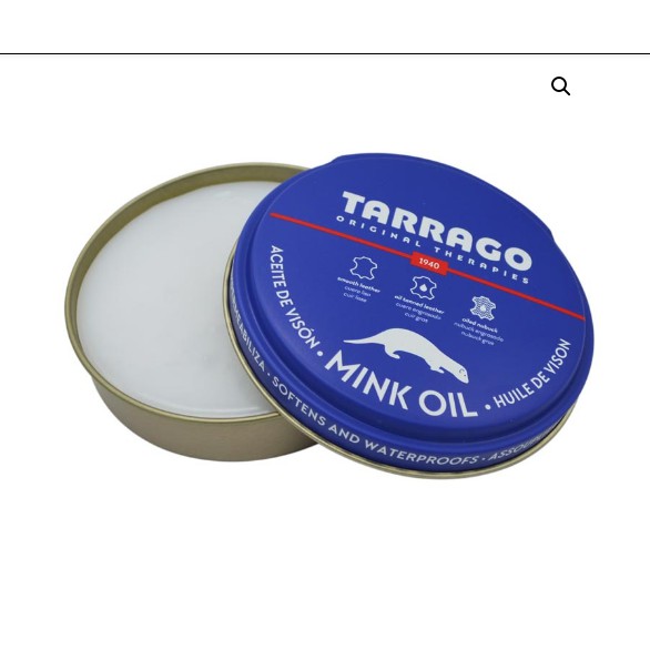 Mink oil Tarrago - kem dưỡng giày,túi,ví da dầu chồn Tarrago 100ml