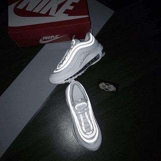 Ảnh thật : giày thể thao air max 97 / trắng full phản quang