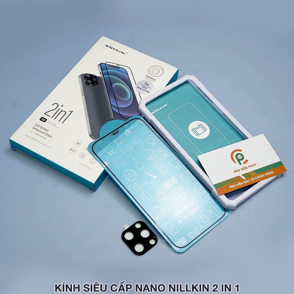 Kính cường lực Iphone 12 Mini / 13 Pro Max chính hãng KingKong Nillkin Gor full màn hình trong suốt cho Iphone 12 Mini