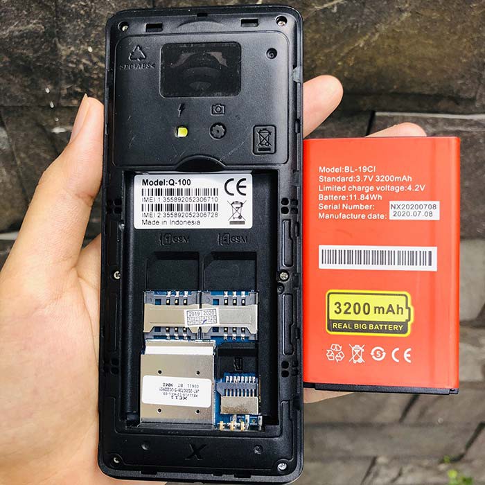 Điện thoại Nokia Q100 siêu rẻ - 2Sim và 2 Sim - Pin sạc đủ - Bảo Hành 12 tháng