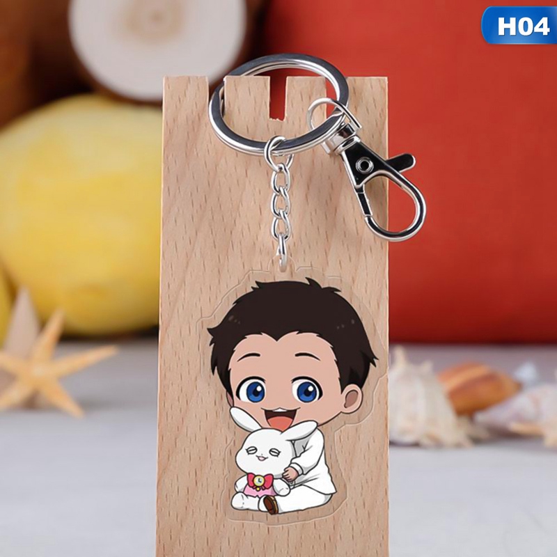 flowersqueen Móc khóa hình nhân vật hoạt họa The Promised Neverland