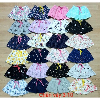 Chân váy kèm quần chíp cho bé gái size nhí 10 - 25kg