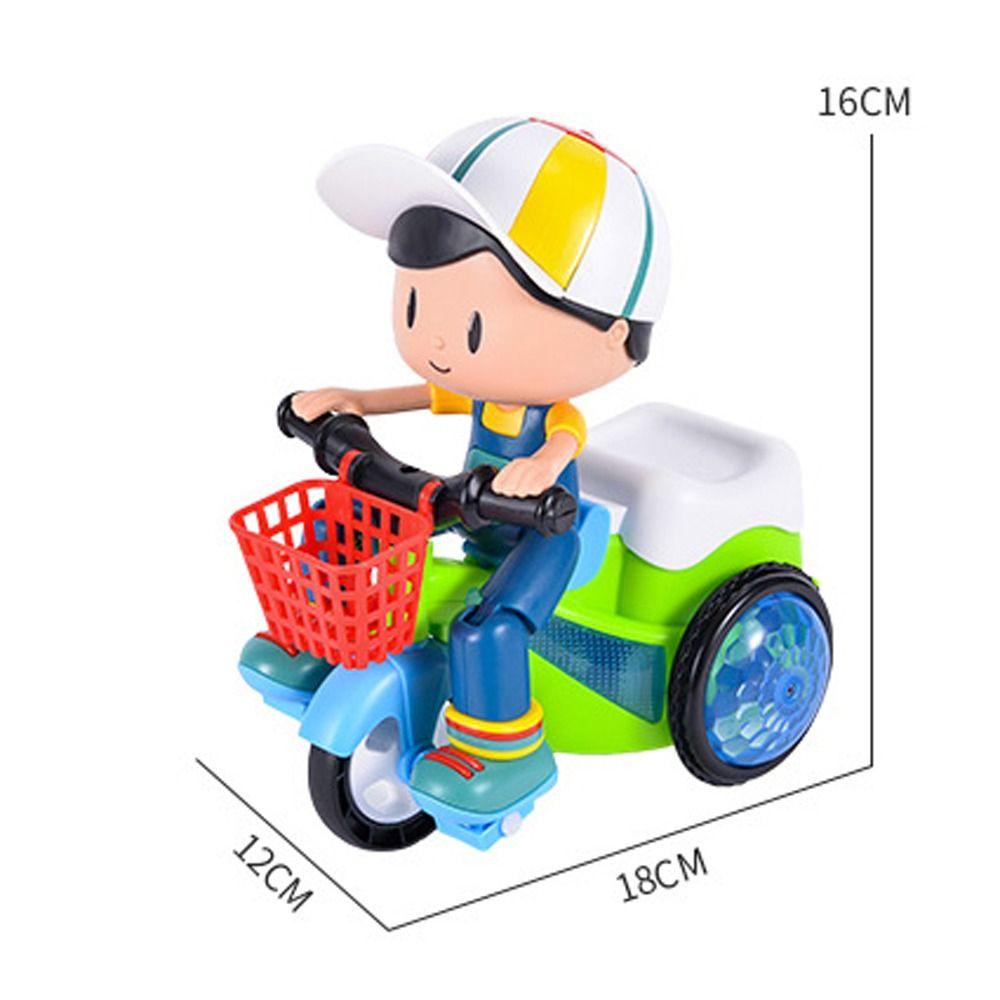 DYRUIDOJ Xe Ba Bánh Đồ Chơi Có Đèn LED Sáng Tạo Dễ Sử Dụng Làm Quà Tặng Sinh Nhật Giáng Sinh Cho Bé Trai Bé Gái