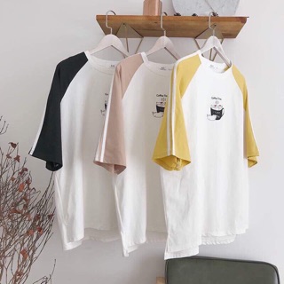Áo tay lỡ form rộng nam - nữ Unisex