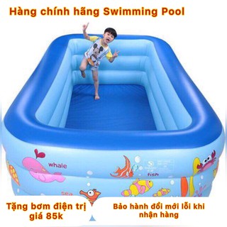 BỂ PHAO BƠI 3 Tầng 3M05- Tặng kèm bơm điện + Tặng kính bơi