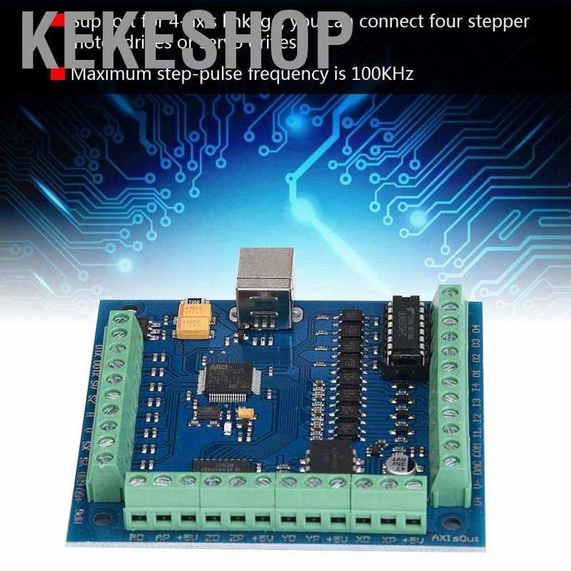 Kekeshop MACH3 100Khz Motion Controller Card Breakout Board USB Cable for CNC Engraving 