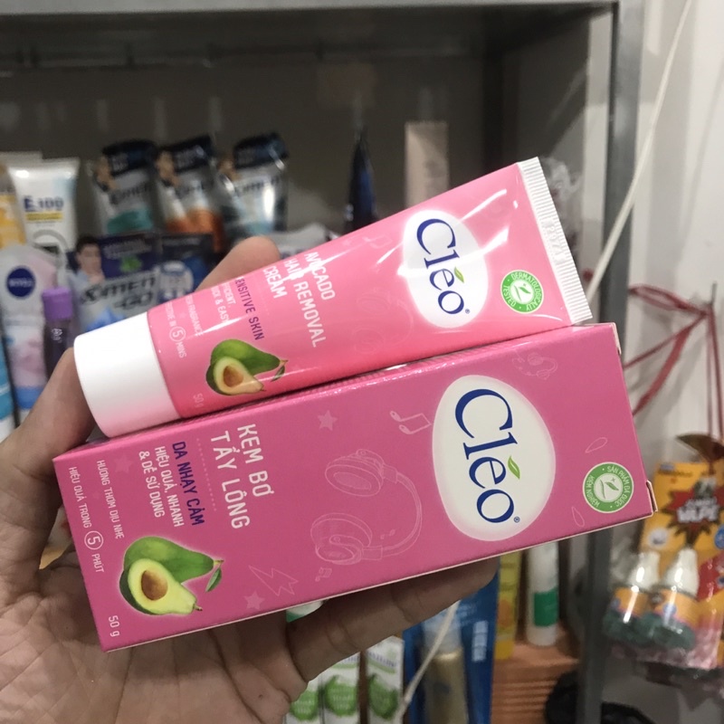 Kem tẩy lông Cleo Avocado Hair Dành Cho Dạ nhảy Cảm 50g