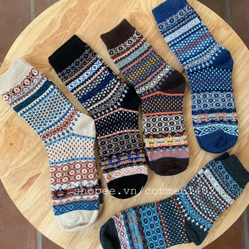 SET 5 ĐÔI TẤT THỔ CẨM