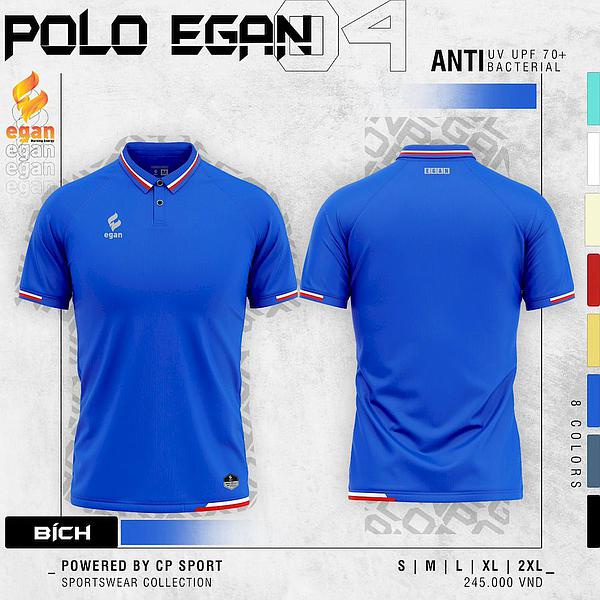 Áo thời trang nam, áo polo có cổ tay ngắn Egan 4 UV - Dungcusport