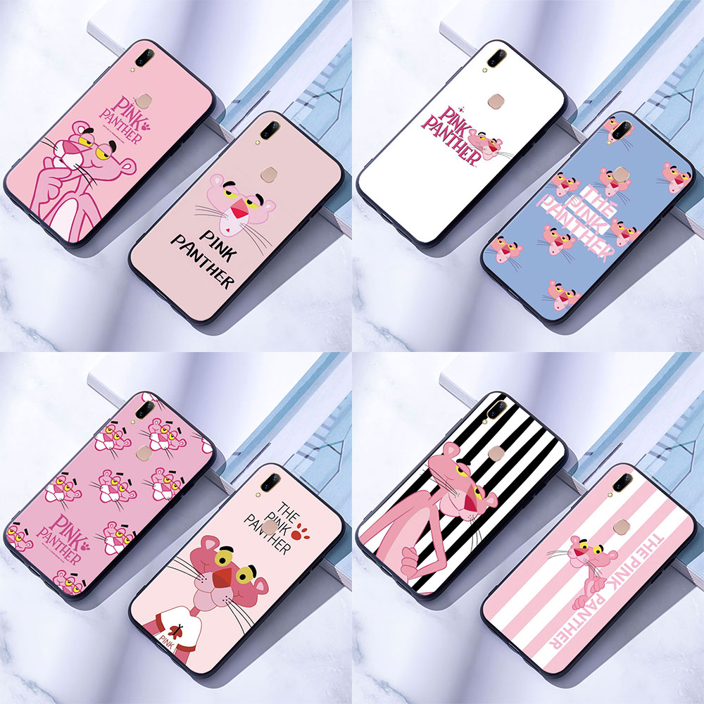 Ốp Điện Thoại Mềm Vivo Y81 / Y81I / Y85 / Y91 / Y91I / Y91C / Y95 Con Báo Hồng