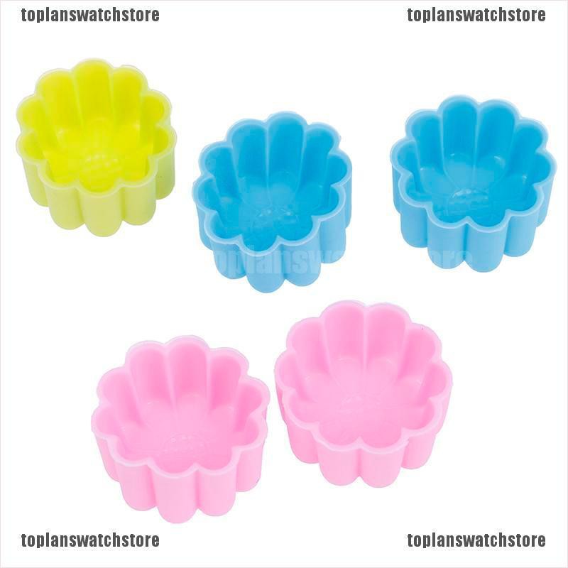 Khuôn silicone làm bánh tart trứng / muffin hình hoa hướng dương chất lượng cao