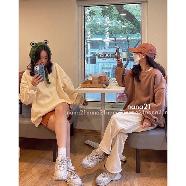 Áo nỉ bông thêu hoạ tiết freesize | BigBuy360 - bigbuy360.vn