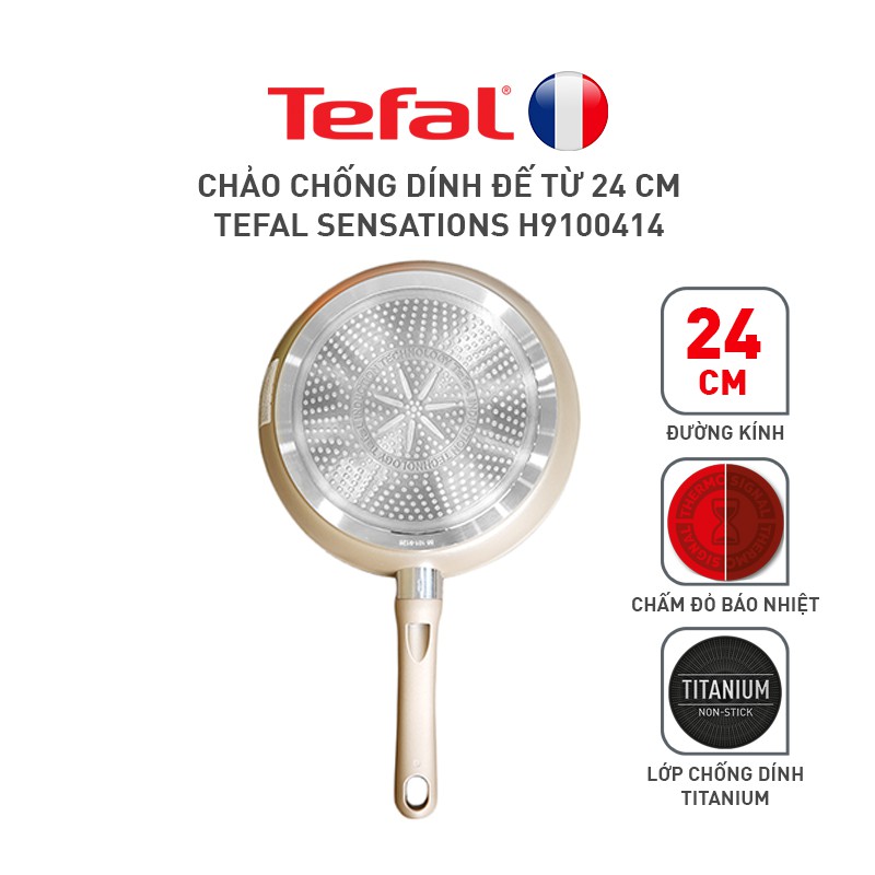 [Mã LIFEHL25 giảm 10% đơn 350K] Combo Tefal Sensations Nồi 20cm &amp; Chảo chiên 24cm &amp; Chảo chiên sâu lòng 28cm