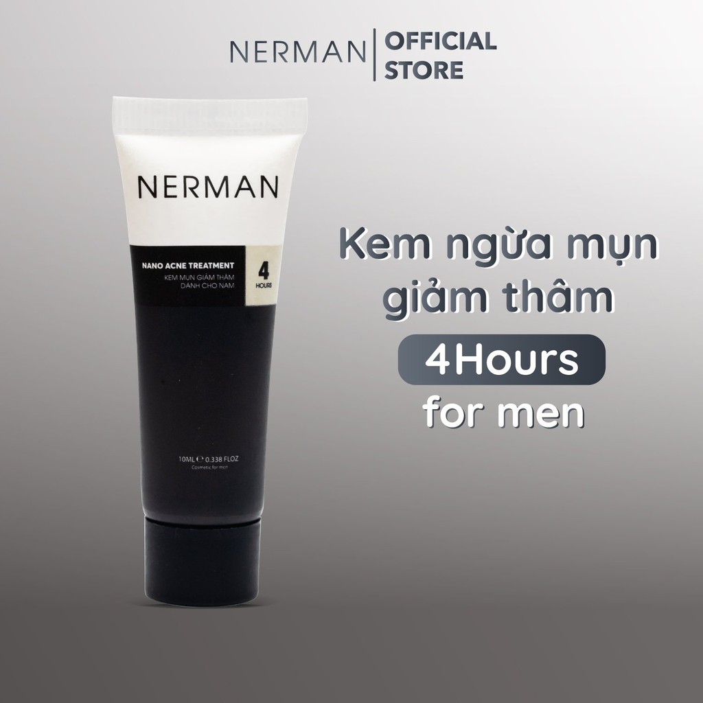 Kem ngừa mụn nam Nerman Nano Anti-Acne 4h 10ml