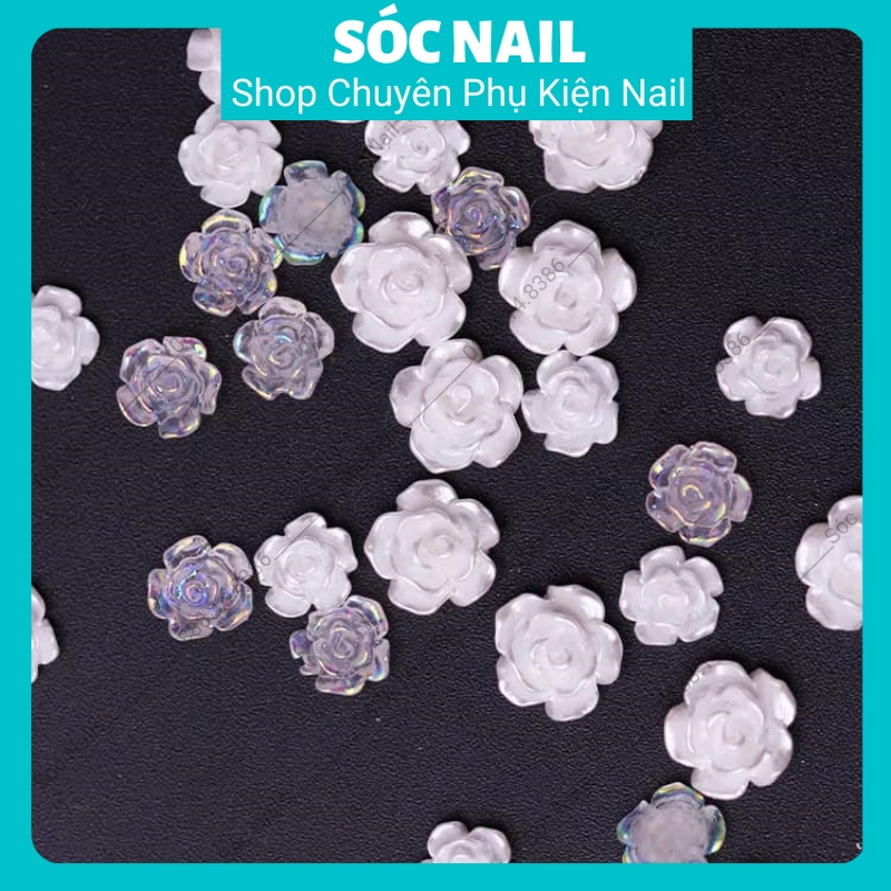 Charm Hoa Nhí Gắn Móng , Charm Hoa Sứ Trang Trí Nail Siêu Đẹp