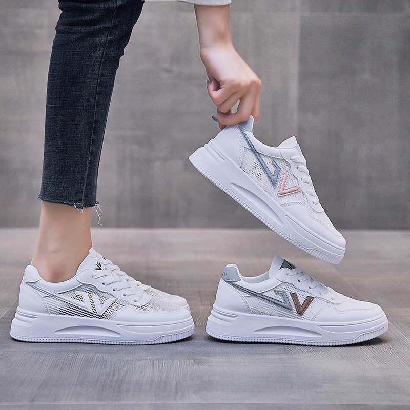 Giày Da Nữ, Giày Sneaker Nữ G15 Màu Trắng Phong Cách Hàn Quốc Đẹp Giá Rẻ Thời Trang Đi Học Đi Chơi A1