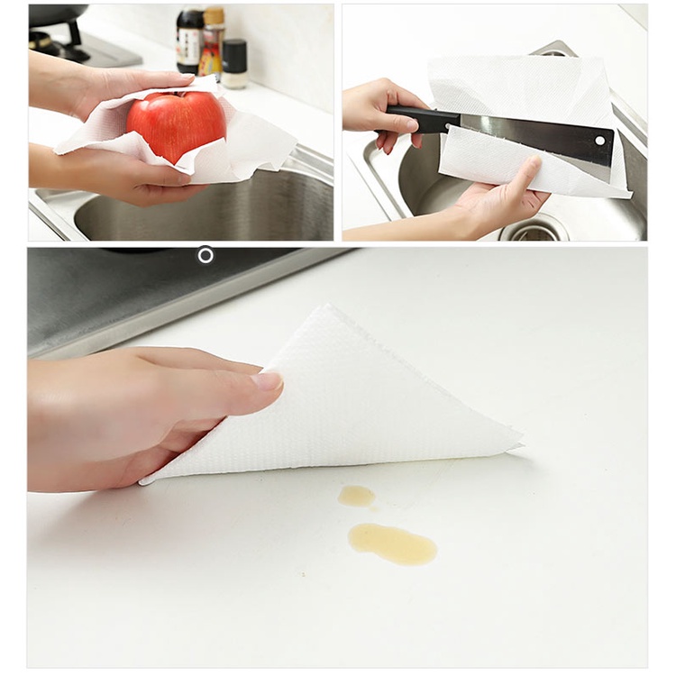 Set 2 cuộn khăn giấy đa năng nhà bếp Elleair hàng Nhật (50 tờ/cuộn)