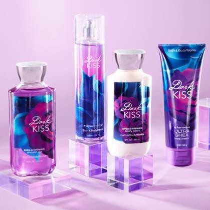 [AUTH] SẢN PHẨM XỊT THƠM+SỮA DƯỠNG THỂ+GEL TĂM + KEM DƯỠNG THỂ BATH & BODY WORKS DARK KISS - 3WICK STORE