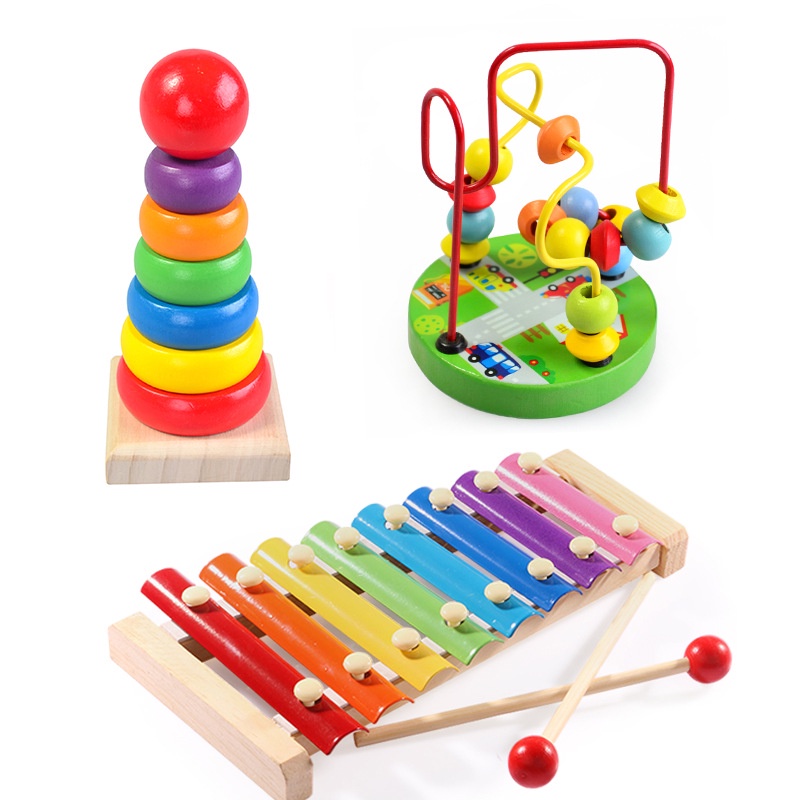 Đồ Chơi Gỗ _ Đàn Xylophone 8 thanh cho bé