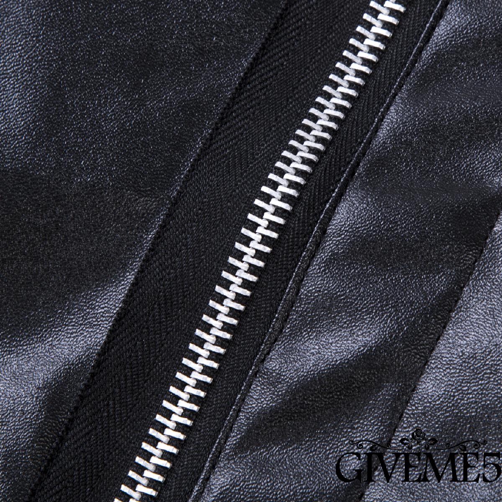 Chân váy da thiết kế khóa kéo độc đáo thời trang quyến rũ cho nữ