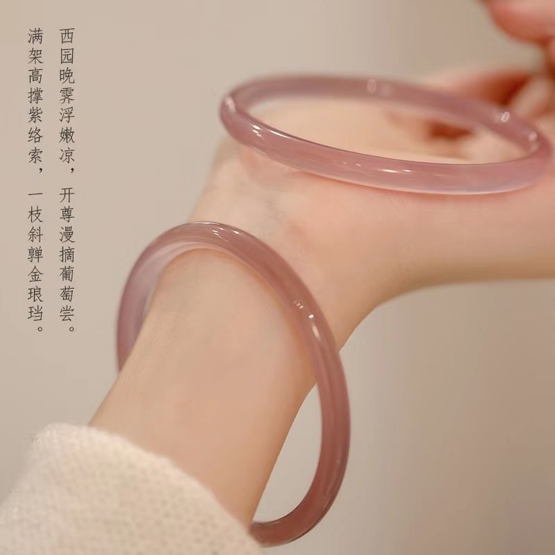 Vòng Tay Đá Mã Não Tự Nhiên Màu Xanh Lá 6mm Xinh Xắn